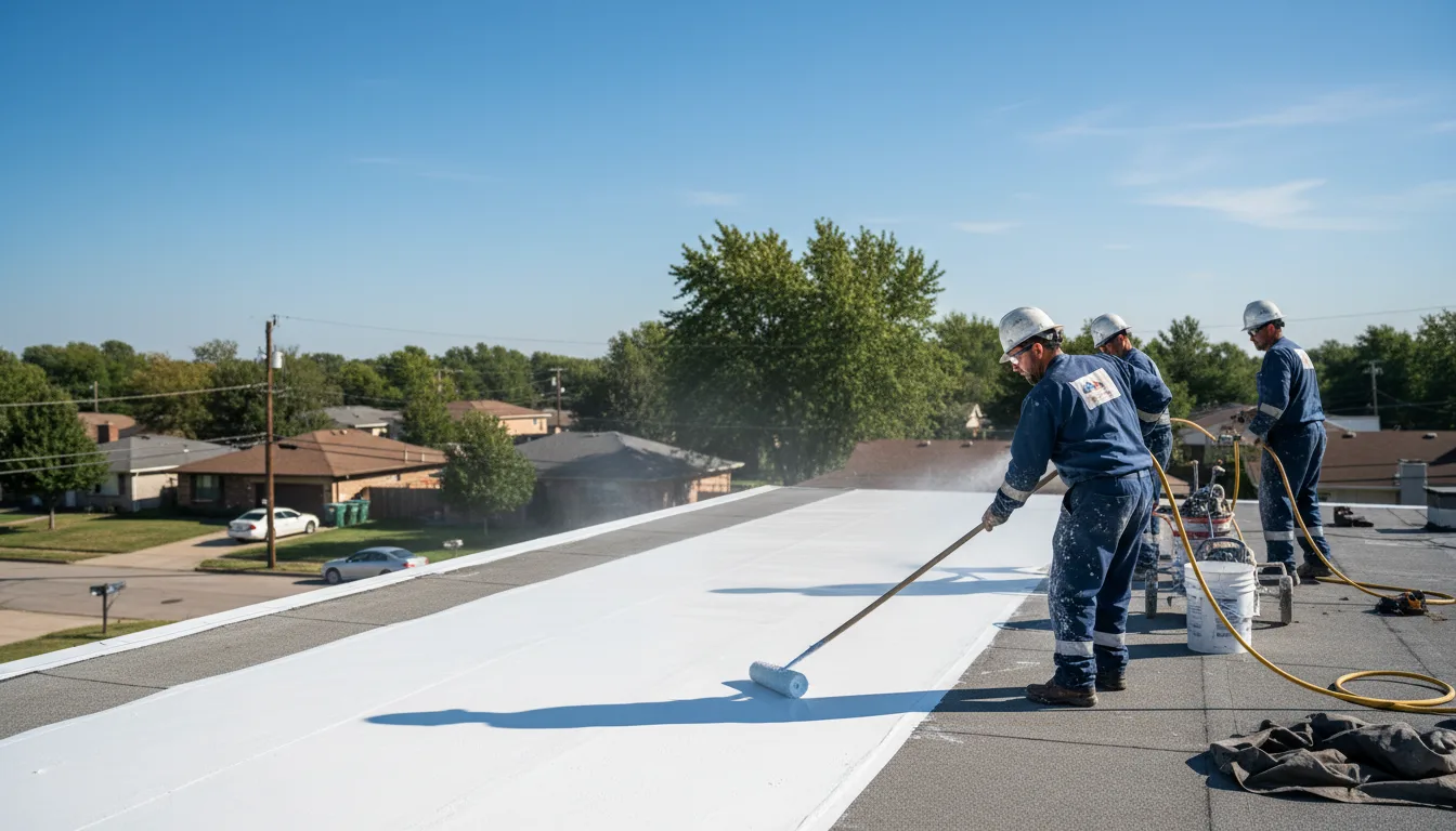 Commercial roof coating in Deputy, IN near me